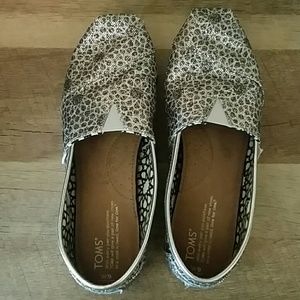 Toms Sequin Print SZ 9